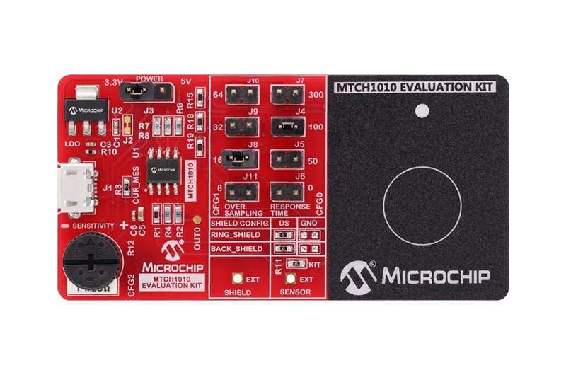 Microchip社 MTCH1010 評価ボード