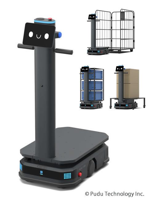 自律走行搬送ロボット（AMR）：PUDU T300