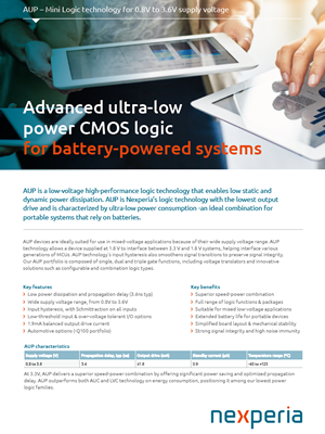 Advanced ultra-low power CMOS logic portfolio