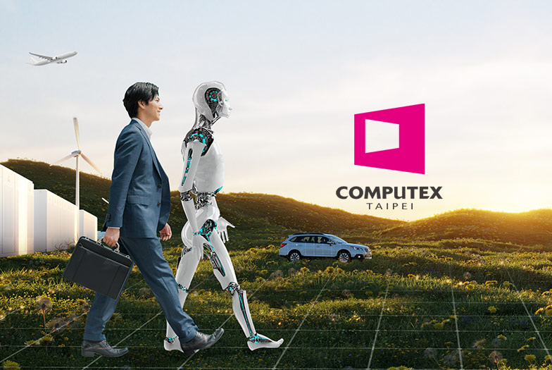 ATPがCOMPUTEX TAIPEI 2025に出展。人とロボットが共に歩む未来を象徴するイメージビジュアル。