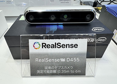 RealSense D555、PoE給電対応ステレオデプスカメラ、自律走行ロボット向け