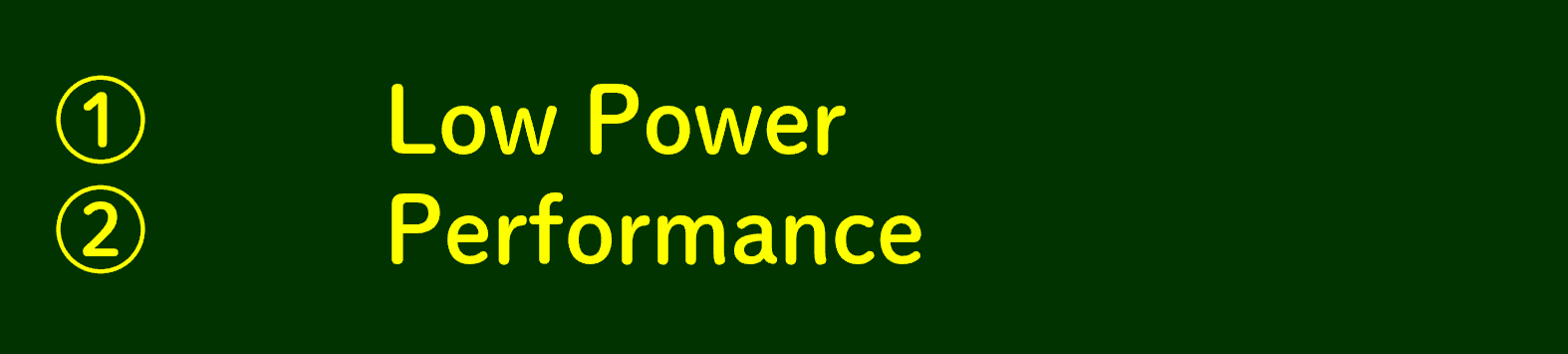 LPDDR4の特徴 ①Low Powerと②Performance