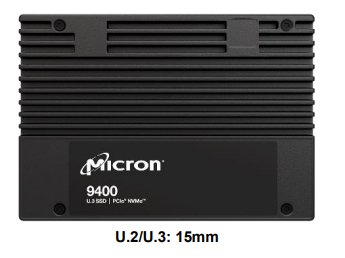 図２．9400 NVMe&trade; SSD (U.2_15mm)