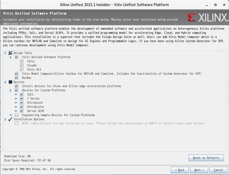 Vitis Unified Software Platform画面