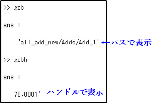 同一ブロックをパスで表示した場合とハンドルで表示した場合